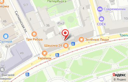 Бистро в Санкт-Петербурге на карте