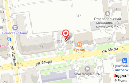 Агентство недвижимости Аист на улице Мира на карте