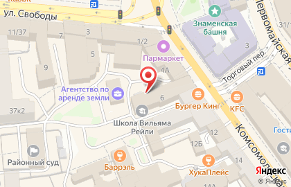 Банк Москвы на Комсомольской на карте