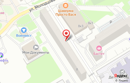 Гелена на улице Молодцова на карте