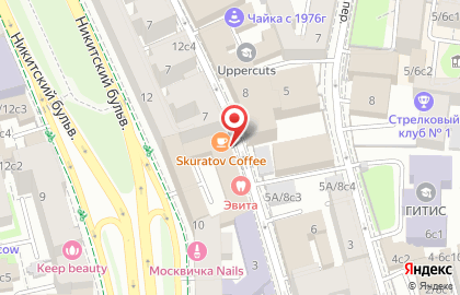 Центр Сфера в Москве на карте
