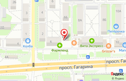 Магазин семян Садовод на проспекте Гагарина на карте