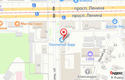 Магазин Охотничьи Зори в Кемерово на карте