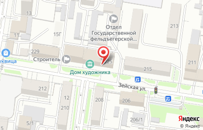 Багетная мастерская на Зейской улице на карте