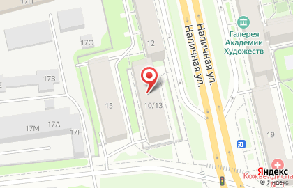Санкт-Петербургский колледж туризма и гостиничного сервиса на Наличной улице на карте