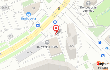 Банк Москвы в Южном Орехово-Борисово на карте