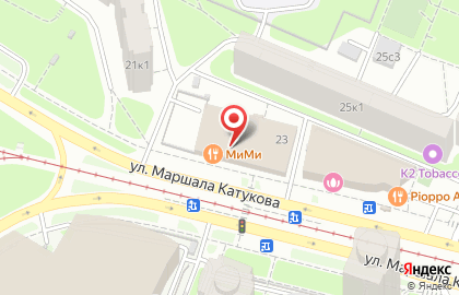 Ресторан MiMi на Маршала Катукова на карте