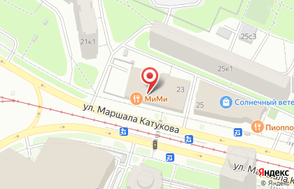 Ресторан грузинской кухни MiMi на Маршала Катукова на карте