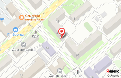 Департамент здравоохранения Курганской области на улице К.Маркса на карте