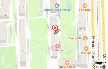 Медицинский центр массажа и остеопатии Неболи на Московском проспекте на карте