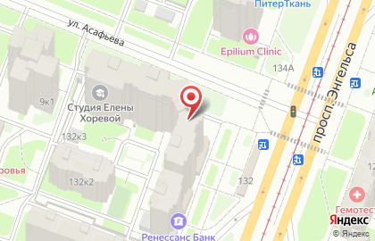Магазин товаров с уценкой на метро Проспект Просвещения на карте