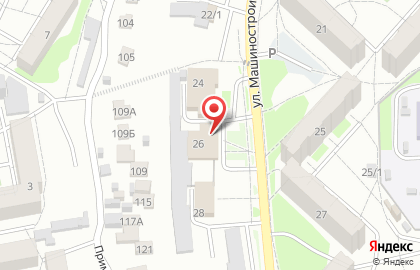 Магазин разливного пива Камелот на улице Машиностроителей на карте