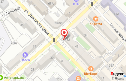 Магазин разливного пива Веселый папа на улице Дикопольцева на карте