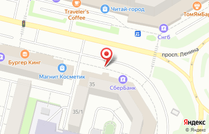 Фирменный магазин Мясной двор на проспекте Ленина на карте