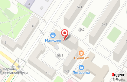 Удобный магазин Магнолия на улице Академика Бочвара на карте