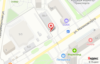 Автостоянка в Тюмени на карте