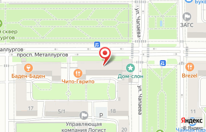 Продуктовый магазин Ситно на проспекте Металлургов на карте