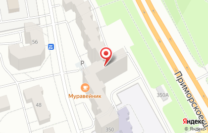 Ива на Приморском шоссе на карте