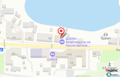 Хостел в Пскове на карте