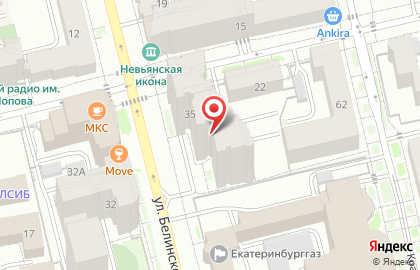 Белинского, 35, ТСЖ на карте