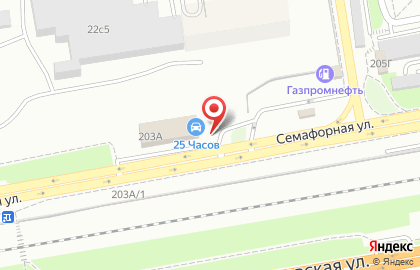 Автомойка 25 часов в Свердловском районе на карте