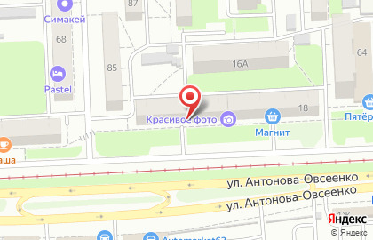 Магазин хозяйственных товаров на улице Антонова-Овсеенко на карте