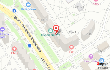 Центр физической культуры и спорта Зеленоградского административного округа г. Москвы на карте