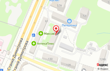 Продуктовый магазин Мясная лавка на проспекте Станке Димитрова на карте