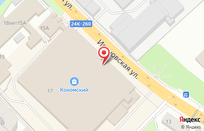 Супермаркет Высшая лига на Ивановской улице на карте