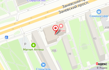 Милани Косметика на Заневском проспекте на карте