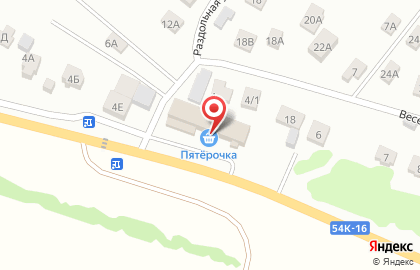 Супермаркет Пятёрочка на Наугорской улице на карте