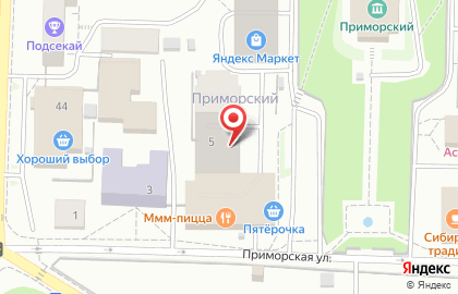 Юридическое агентство на Приморской улице на карте