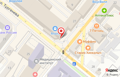 Магазин Фабрика обуви на Октябрьской улице на карте