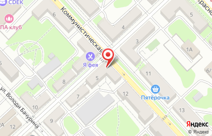 Магазин косметики и бытовой химии в Октябрьском районе на карте