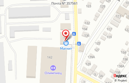 Магазин косметики и бытовой химии Магнит Косметик в Пятигорске на карте