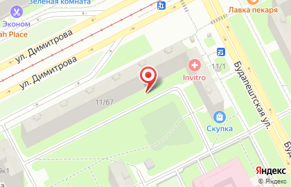 Бар Суши Шоп в Фрунзенском районе на карте