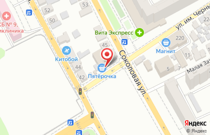 Супермаркет Гроздь в Волжском районе на карте