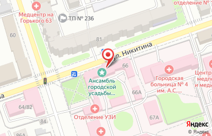 Калужская городская больница №4 им. А.С. Хлюстина на улице Болдина на карте