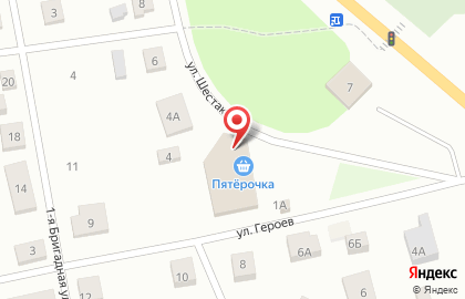 Супермаркет Пятёрочка, сеть супермаркетов на улице Шестакова на карте