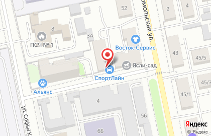 Автомагазин ЛадаСпортЛайн в переулке Лобачевского на карте