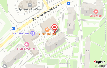 Багетная мастерская Кармин на Красноармейской улице на карте