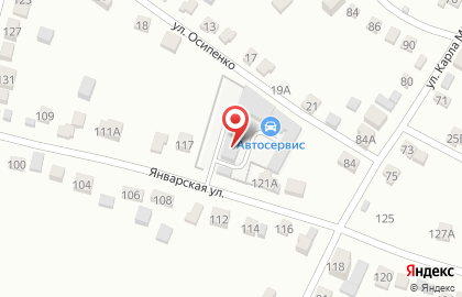СТО Гефест на Январской улице на карте