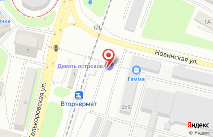 Кондитерская 9 ОСТРОВОВ на Новинской улице, 2 киоск на карте