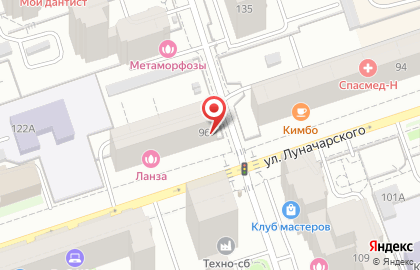 Рекламное агентство Сатурн на улице Луначарского на карте
