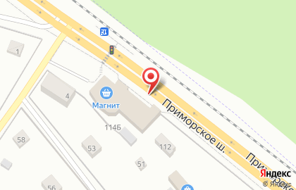 Кафе Sushi & Burger Place на Приморском шоссе на карте