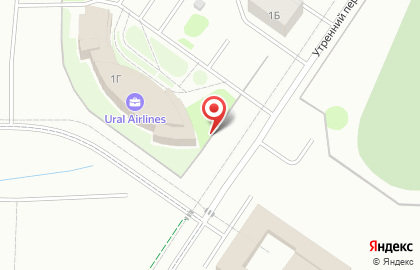 Банкомат УралТрансБанк в Утренном переулке на карте