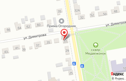 Банный двор на улице Димитрова на карте