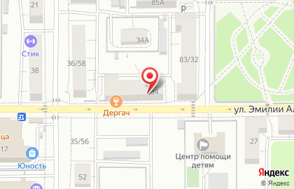 Кондитерская Зефир на улице Эмилии Алексеевой на карте