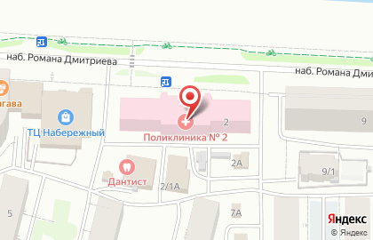 Амбулаторно-стационарное отделение №2 на карте