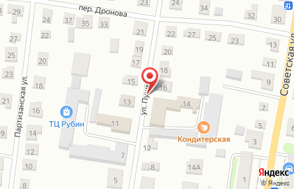 EХ на улице Пушкина на карте